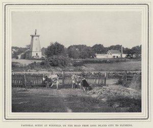 Escena Pastoral en Winfield, en el Camino de Long Island City a Flushing de American Photographer