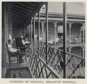 Pacientes en la veranda, Hospital Bellevue de American Photographer