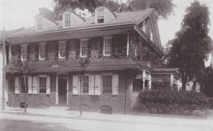 Filadelfia: Emplazamiento de la casa del fundador de Germantown (fotografía en blanco y negro) de American Photographer