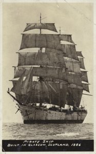 Barco pirata, construido en Glasgow, Escocia, 1886