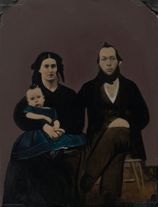Retrato de familia,década de 1860 (foto) de American Photographer