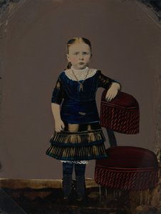 Retrato de una niña,década de 1860 (foto) de American Photographer