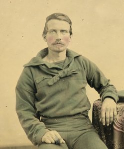Retrato de un marinero en uniforme de la Unión, c.1861