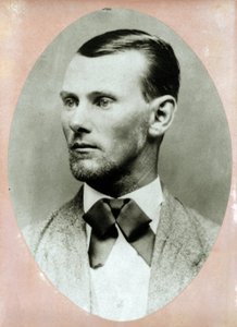 Retrato del criminal Jesse James (1847-1882) poco antes de su muerte. Fotografía de 1882. de American Photographer