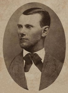 Retrato del forajido Jesse James (1847-1882)