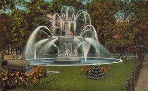 Poughkeepsie Fuente conmemorativa (foto en color) de American Photographer