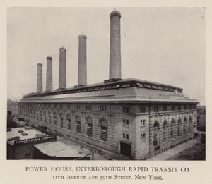 Central eléctrica, Interborough Rapid Transit Co de American Photographer