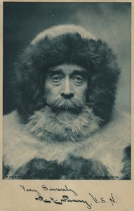 Robert Peary (1856-1920), explorador estadounidense del Ártico (foto b/n)