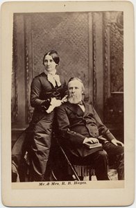 Rutherford Birchard Hayes (1822-93), 19º Presidente de EE.UU., y Lucy Ware Webb Hayes (1831-89), su esposa de American Photographer