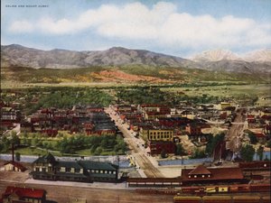 Salida y monte Ouray (foto en color) de American Photographer