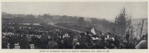 Escena en Riverside Drive en el Día del Memorial de Grant, 27 de abril de 1897 de American Photographer