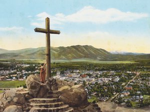 Cruz de Serra, Monte Rubidoux, Riverside (foto en color) de American Photographer
