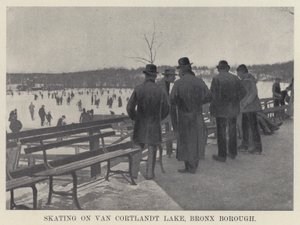Patinaje en el lago Van Cortlandt, Borough del Bronx de American Photographer