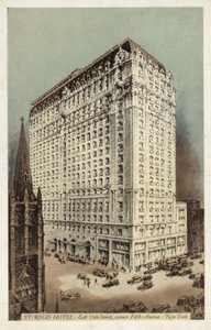 Hotel St Regis, East 55th Street y esquina de la 5ª Avenida, Nueva York, EE.UU. (foto en color) de American Photographer