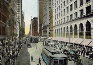 State Street, mirando al norte desde Van Buren Street de American Photographer