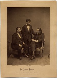 Los Humoristas Americanos, retrato grupal de George M Baker, Boston de American Photographer