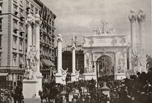 El Arco de Dewey frente al Hotel de la Quinta Avenida en la calle 23, Ciudad de Nueva York, celebrando la victoria sobre España, 1899 de American Photographer
