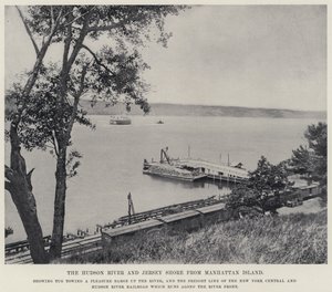El Río Hudson y la Costa de Jersey desde la Isla de Manhattan de American Photographer