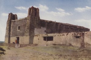 La Iglesia Vieja, Pueblo de Acoma, Nuevo México (foto coloreada) de American Photographer
