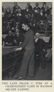 El difunto Frank C Ives en un juego de campeonato en el Madison Square Garden de American Photographer