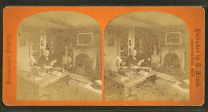 Vista de Amos Alcott en su estudio de American Photographer