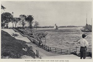 La Isla Ward y Hell Gate desde el Parque del East River