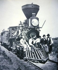 Trabajadores en el Chicago, Milwaukee & St Paul Railway Company, c.1875