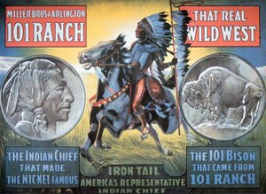 Póster del espectáculo 101 Ranch Wild West, con 