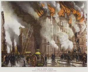 Un incendio en la Quinta Avenida de American School