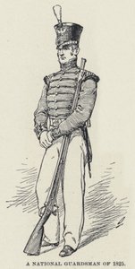Un Guardia Nacional de 1825 de American School