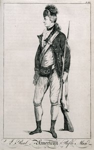 Un verdadero fusilero americano, página 212 de Historia Imparcial de la Guerra de American School