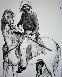 Un Ranger de Texas, c.1845 de American School