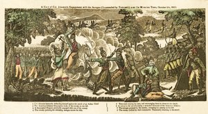 Una Vista del Compromiso del Coronel Johnson con los Salvajes (comandados por Tecumseh) cerca de Moravian Town, 5 de octubre