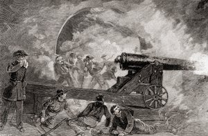Una casamata durante el bombardeo en la batalla de Fort Sumter, abril de 1214 de American School