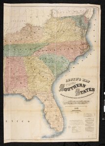 Un mapa de los estados del sur de América del Norte de American School