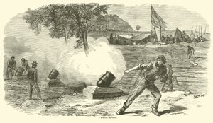 Una batería de morteros, junio 1864 de American School