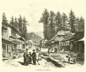 Una calle en Nikko