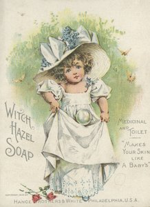 Anuncio de Jabón de Hamamelis, Medicinal y de Tocador, 1894