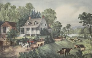 Granja americana - Verano, pub. 1868 de American School