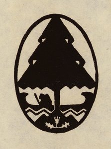 Marcas comerciales y dispositivos estadounidenses: Wahtonah, A Camp for Girls, Cape Cod Bay (lito) de American School