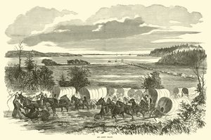 Un tren del ejército, noviembre 1862 de American School