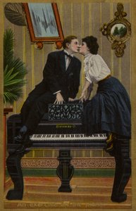 Un ejercicio en el piano, o besarse en el Steinway (foto)
