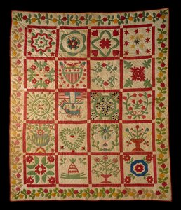 Colcha de Álbum de Apliqué, L & M de American School