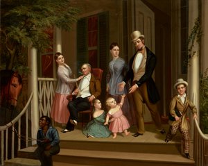 Grupo familiar Ashe-Moses, c.1845 de American School