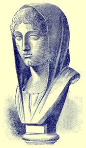 Aspasia, ilustración de History of Greece de Victor Duruy, publicado en 1890
