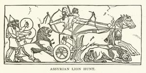 Caza de leones asiria de American School