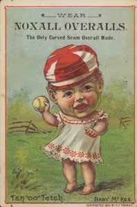 Bebé sosteniendo pelota de béisbol de American School