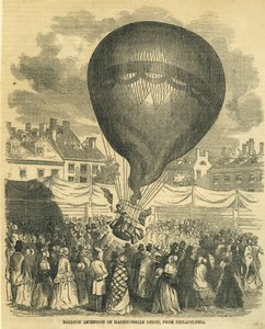 Ascensión en Globo de Mademoiselle Delon, Desde Filadelfia de American School