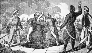 Corsarios de Berbería devuelven al cónsul francés en Argel a su barco, por cañón de American School
