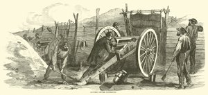 Batería antes de Petersburg, junio 1864 de American School
